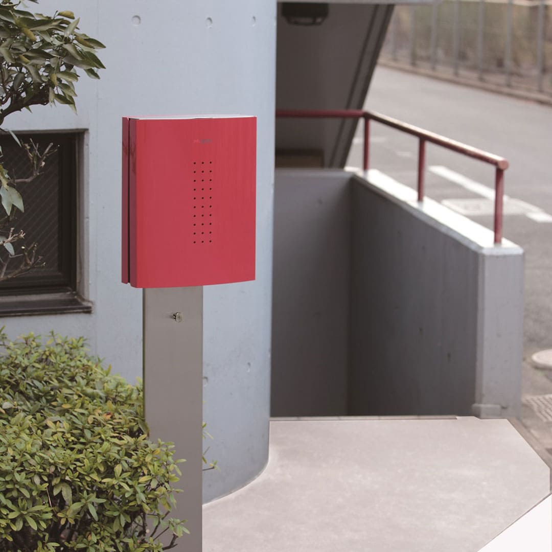 戸建郵便受箱 info-KEEPER UNIT ユニット レッド 上入前出 シリンダー錠 コーワソニア