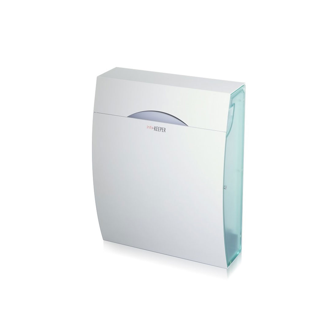 戸建郵便受箱 info-KEEPER ARCH アーチ ホワイト(W) 上入前出 シリンダー錠 コーワソニア