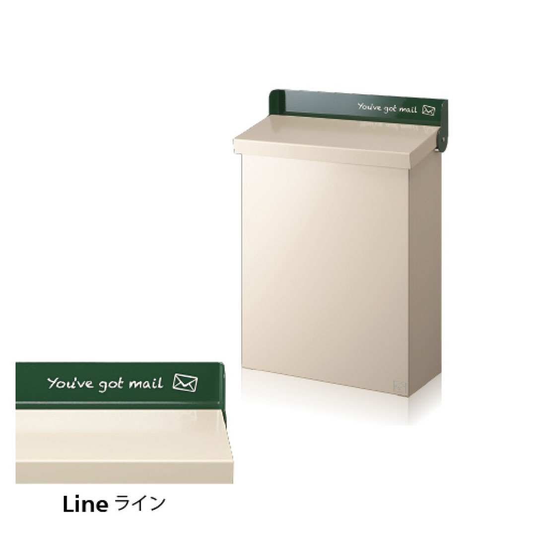 戸建郵便受箱 Sign サイン ライン(Line) 上入上出 可変式コンビネーション錠 コーワソニア