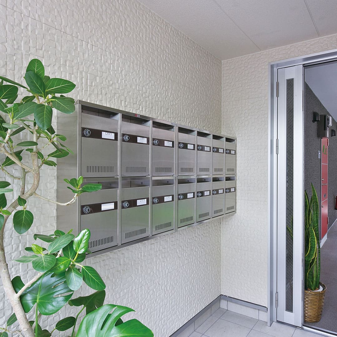 集合郵便受箱 KAM-6 前入前出 ラッチ錠（3列2段）6世帯 KAMシリーズ コーワソニア