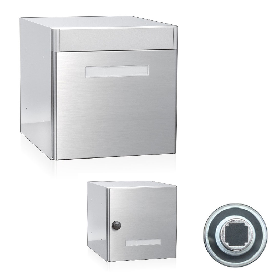 集合郵便受箱 PM-65A NL 前入後出 ラッチ錠  W300×H300×D400  コーワソニア