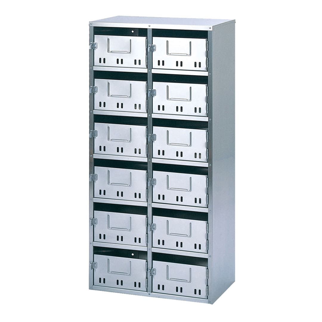 集合郵便受箱 SH-N12 前入前出 南京錠対応型(2列6段)12世帯 公共住宅用 普及型 コーワソニア