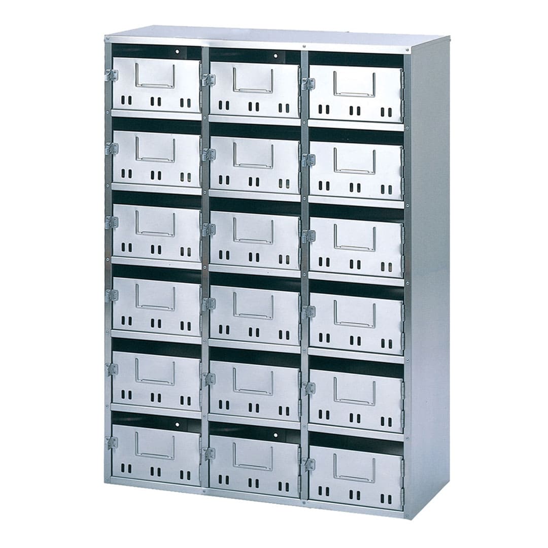 集合郵便受箱 SH-N18 前入前出 南京錠対応型(3列6段)18世帯 公共住宅用 普及型 コーワソニア