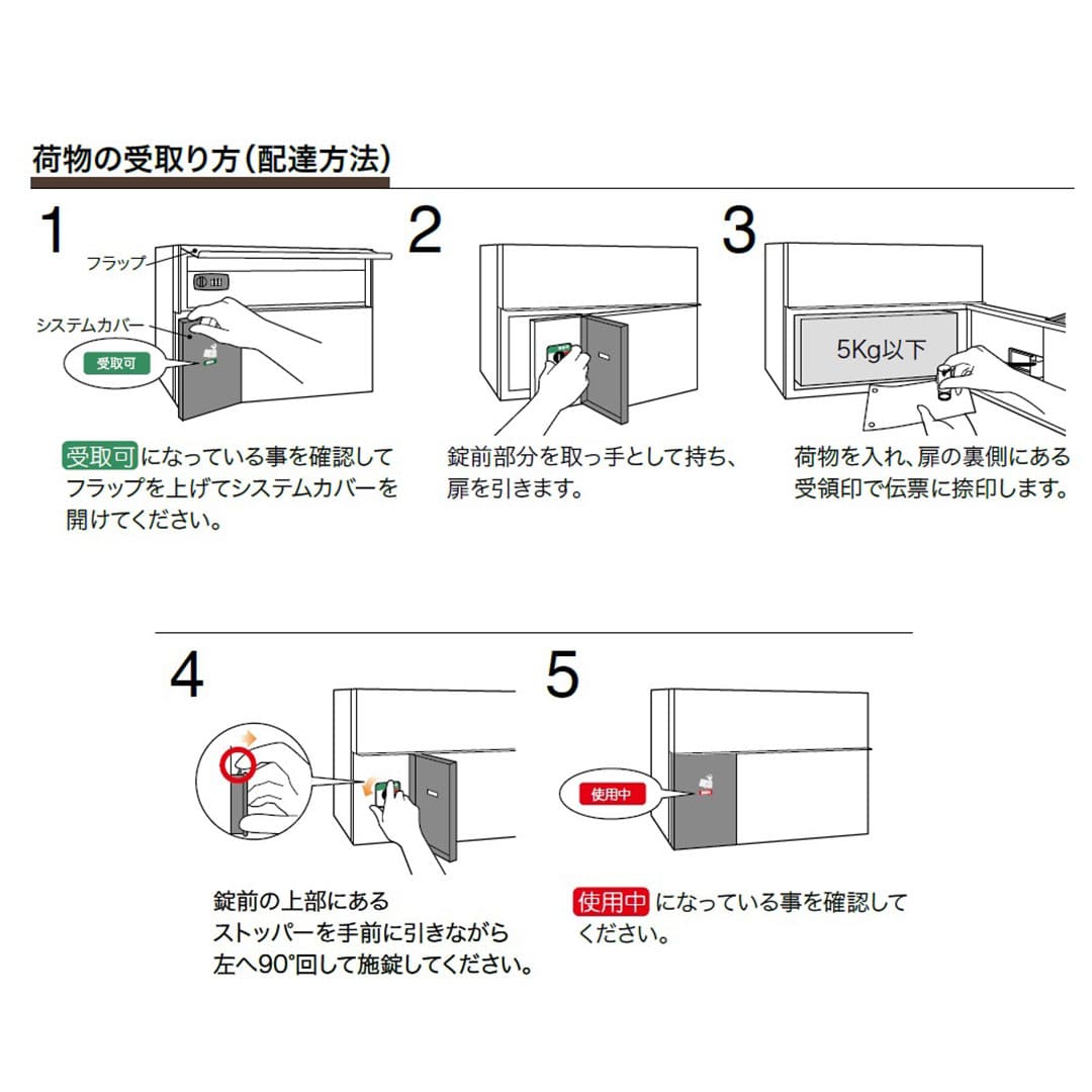 集合住宅向け 宅配ポスト 3313 K 前入前出 ブラック 防滴タイプ コーワソニア
