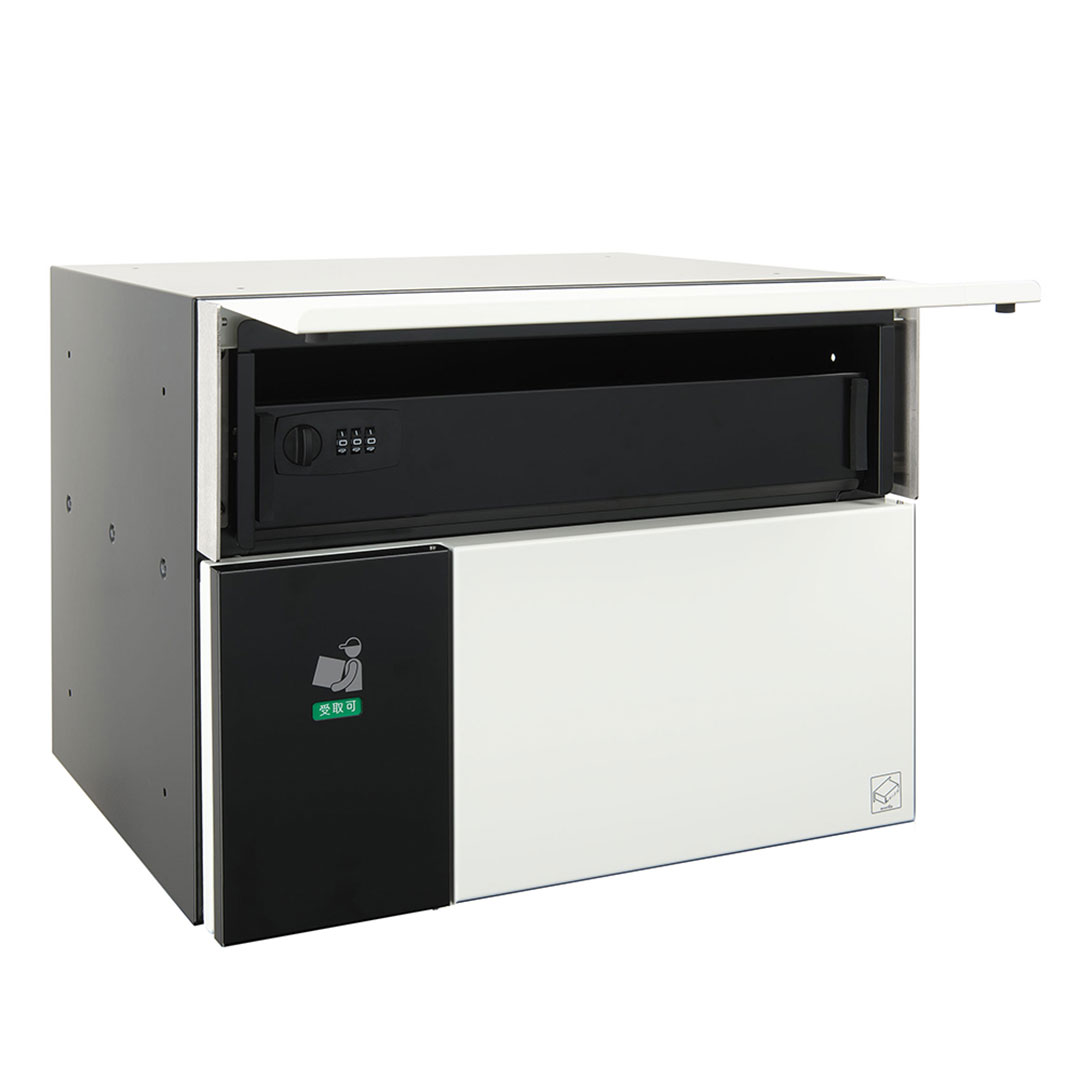 集合住宅向け 宅配ポスト 3313 K 前入前出 ブラック 防滴タイプ コーワソニア