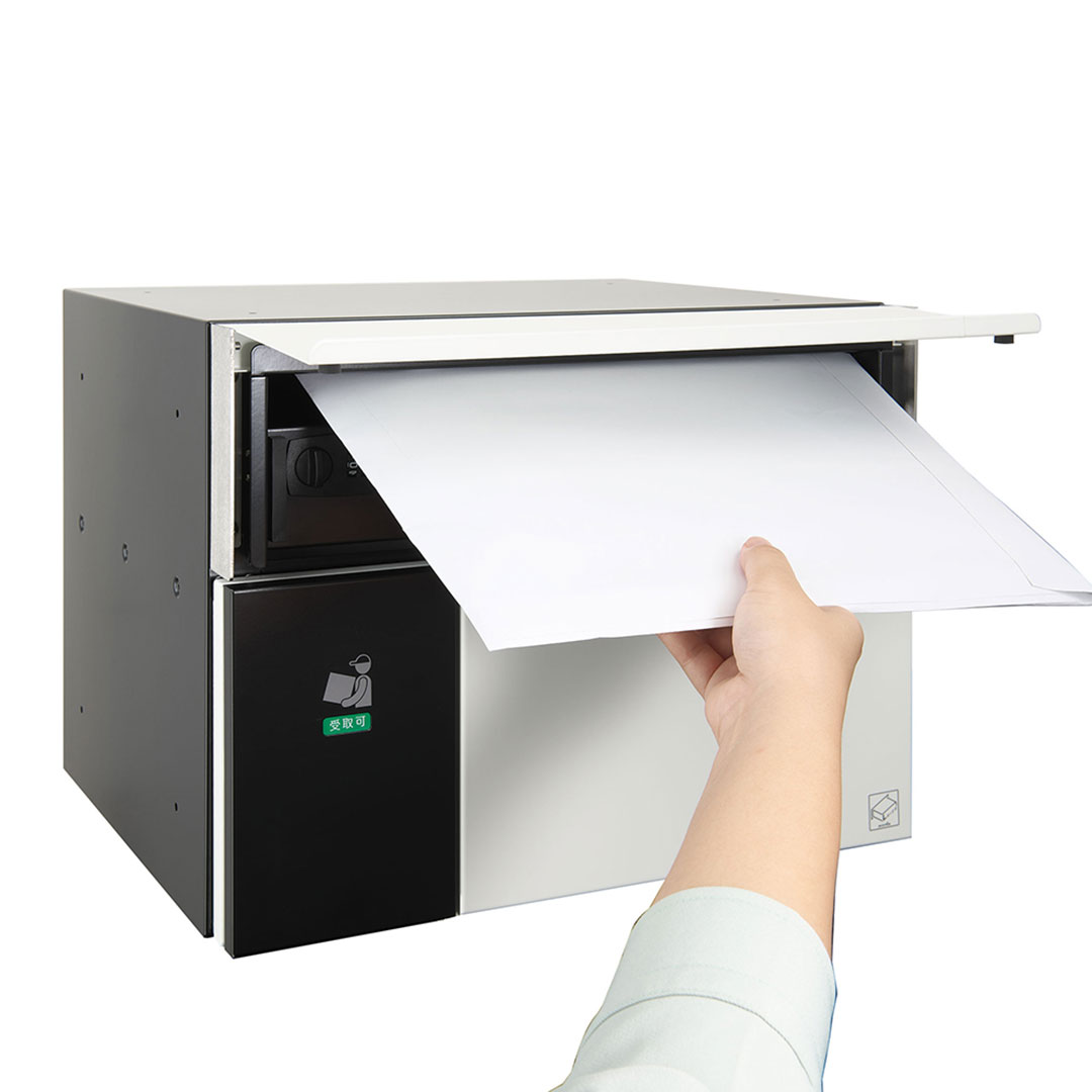 集合住宅向け 宅配ポスト 3313 K 前入前出 ブラック 防滴タイプ コーワソニア