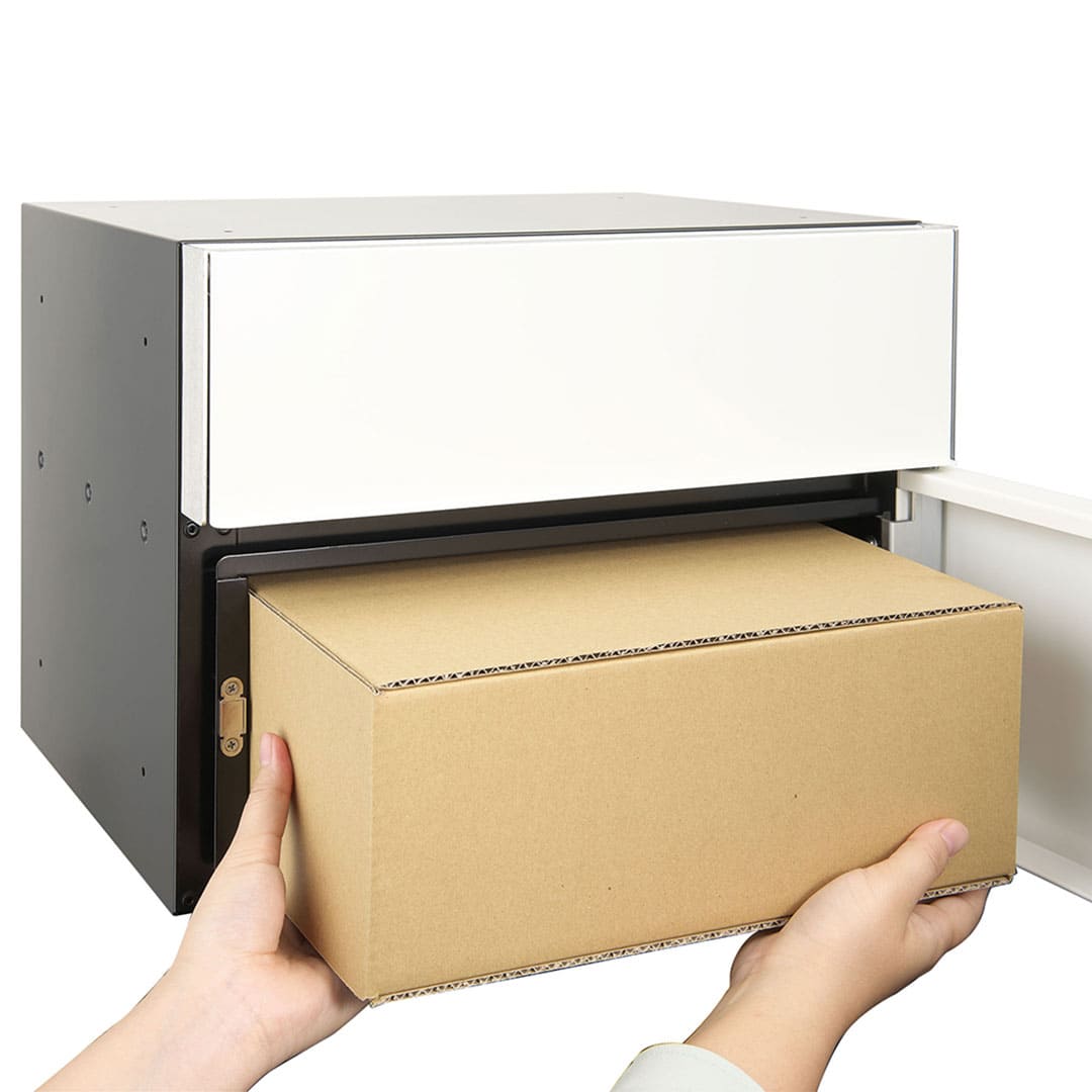 集合住宅向け 宅配ポスト 3313 K 前入前出 ブラック 防滴タイプ コーワソニア