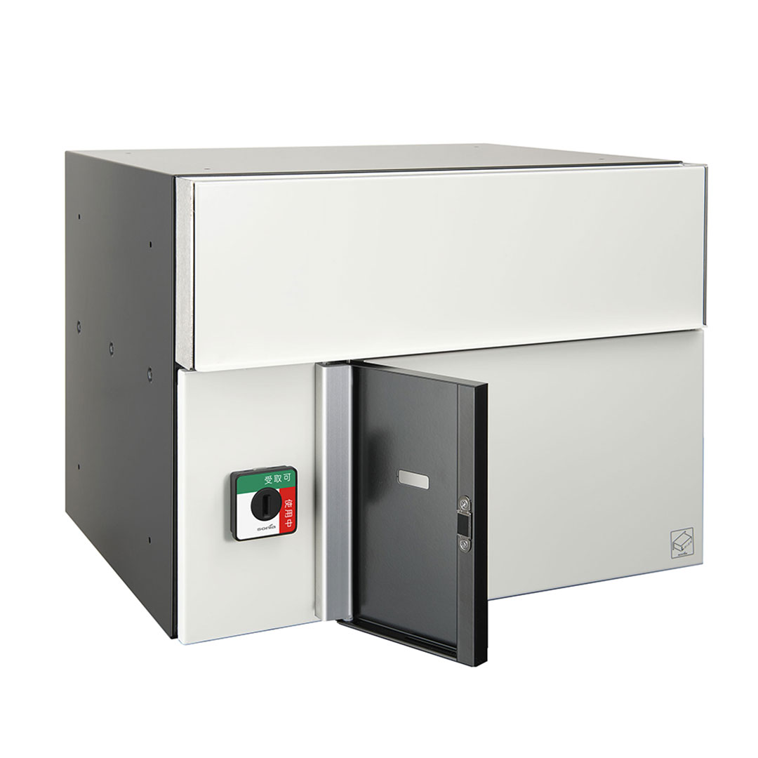 集合住宅向け 宅配ポスト 3313 K 前入前出 ブラック 防滴タイプ コーワソニア