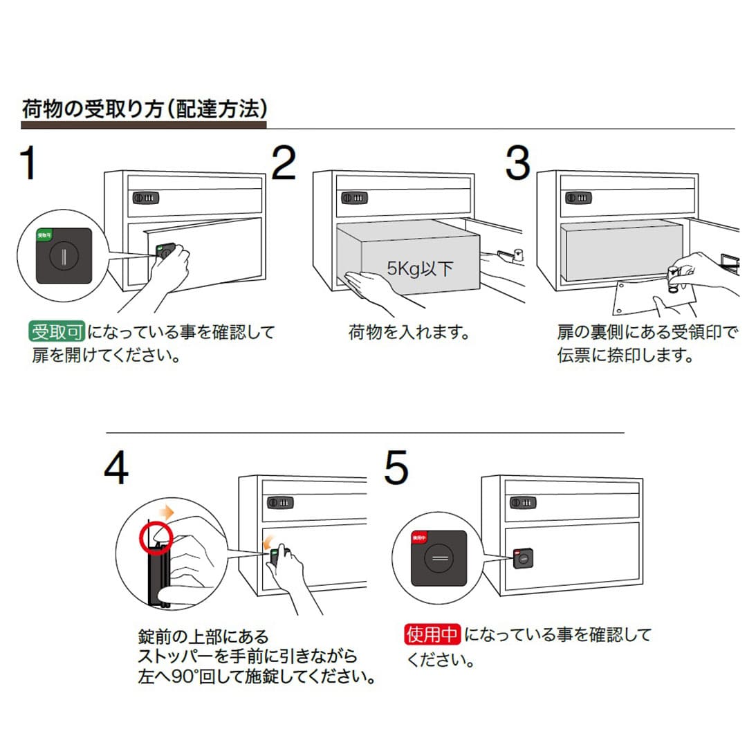 集合住宅向け 宅配ポスト 3214 前入前出 ステングレー 屋内用 コーワソニア
