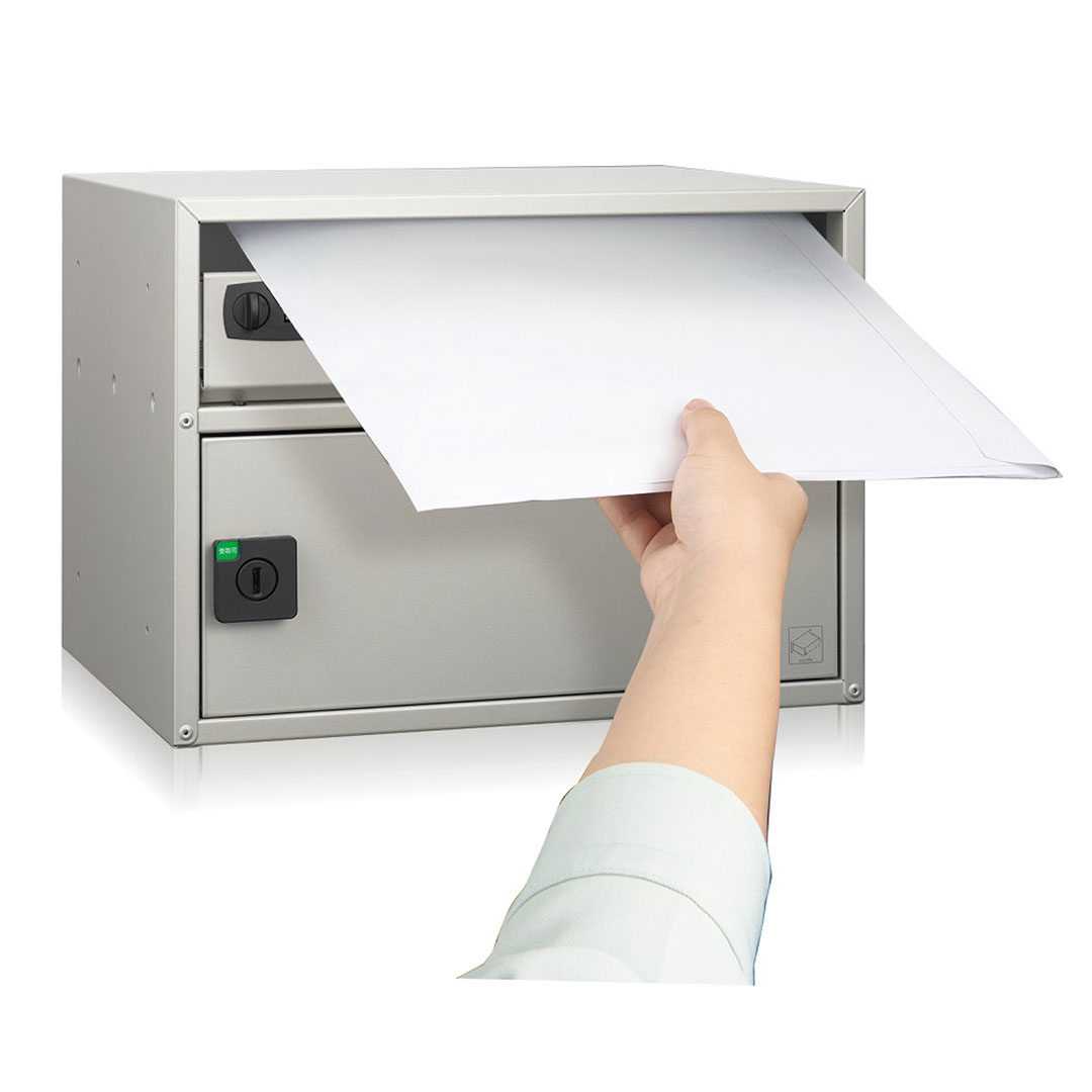 集合住宅向け 宅配ポスト 3214 前入前出 ステングレー 屋内用 コーワソニア