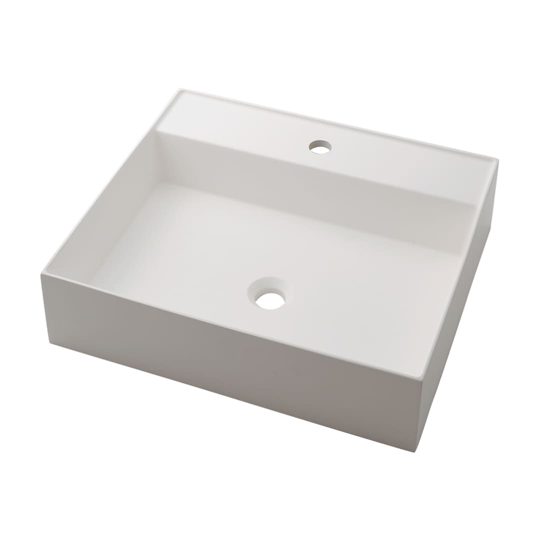 角型洗面器 置型 人工大理石製 marmorin(マルモリン) #MR-493227カクダイ