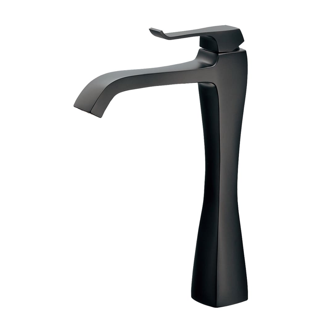 シングルレバー混合栓 水栓金具 蛇口 マットブラック RATONA(ラトナ) JIS規格 183-370C-MD  カクダイ