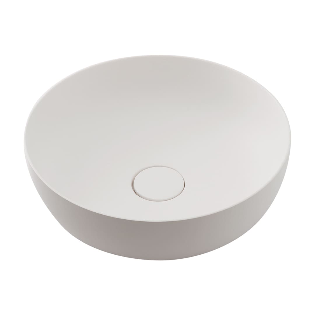 丸型洗面器  置型 人工大理石製 マットホワイト marmorin(マルモリン) #MR-493231-MW カクダイ