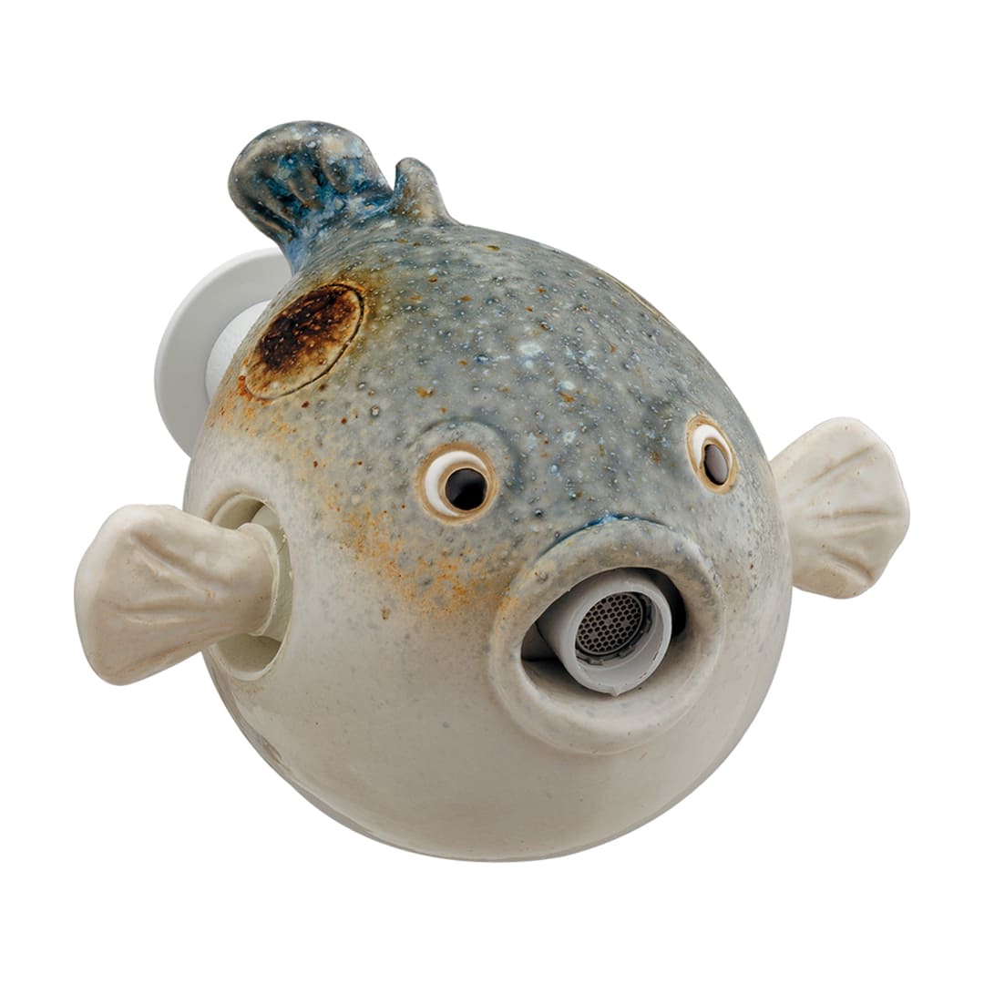 雑魚とは違うのだよ 水栓 蛇口 Dareya(ダ レヤ) 青銅 陶器 信楽焼 711-060-13  カクダイ