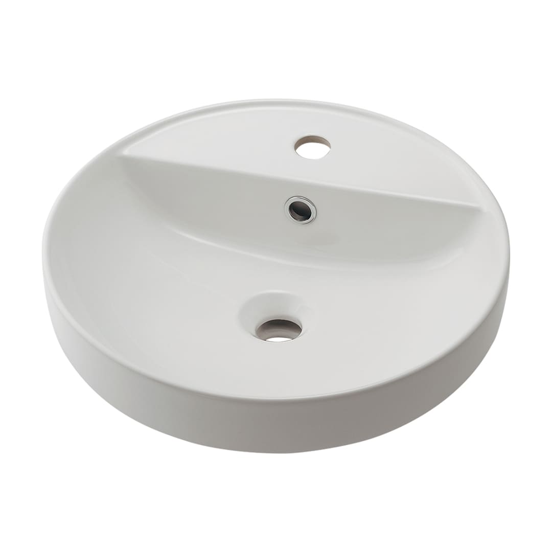 丸型洗面器 半埋め 陶器製 Claytan(クレイタン) #CL-8773AC  カクダイ