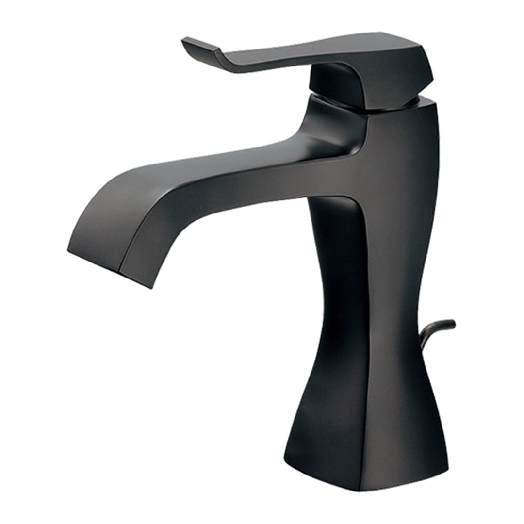 シングルレバー 混合栓 RATONA ラトナ 引棒付き183-160-D マットブラック 後継品: 183-370AH-MD  カクダイ