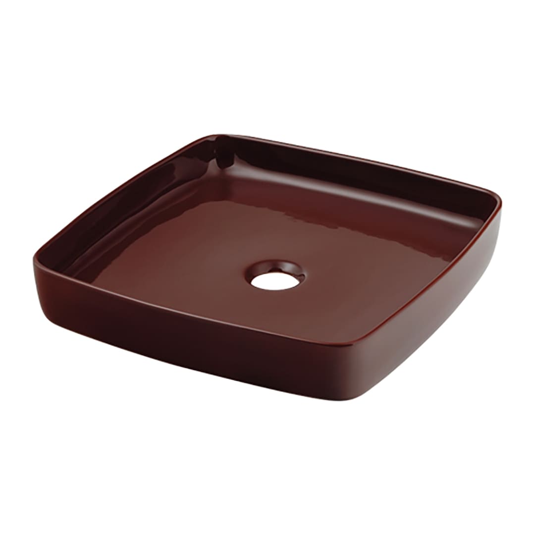 角型 手洗器 ショコラ MINO ミーノ 置型 陶器製 493-096-BR カクダイ KAKUDAI