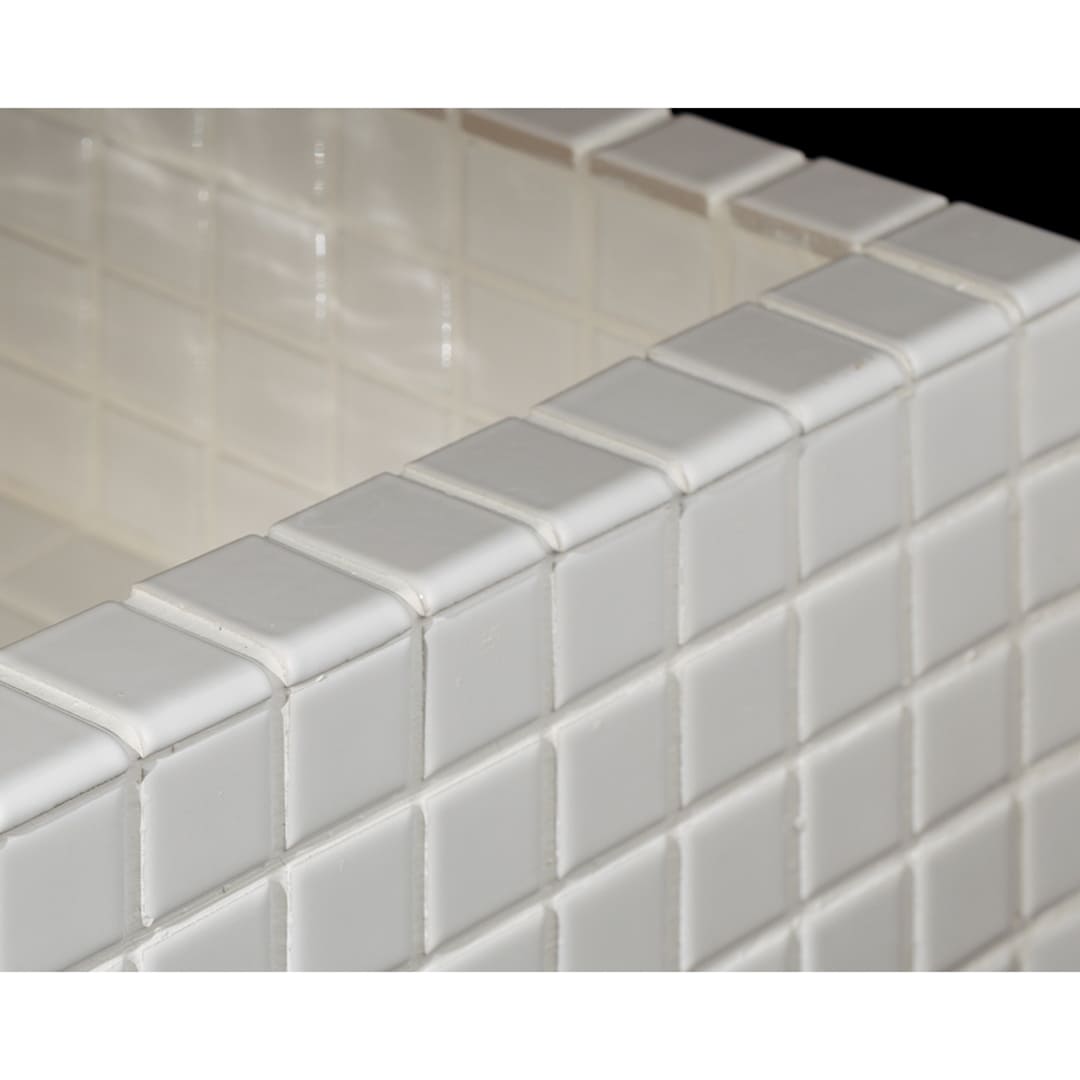 タイル貼り 洗面器 ホワイト 響 ひびき 置型 493-143-W (後継品: 493-343-W ) カクダイ KAKUDAI