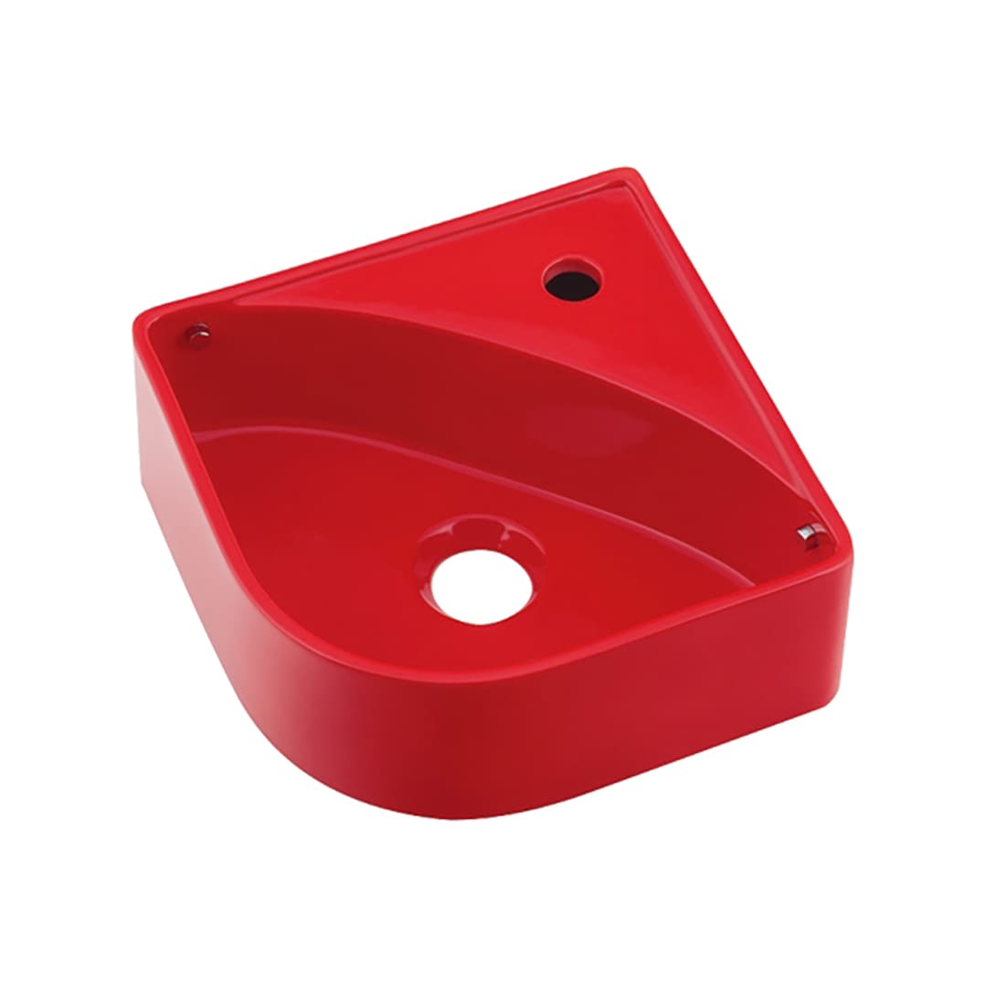 壁掛 手洗器 レッド MINO ミーノ 陶器製 493-227-R 手洗ボウル カクダイ KAKUDAI