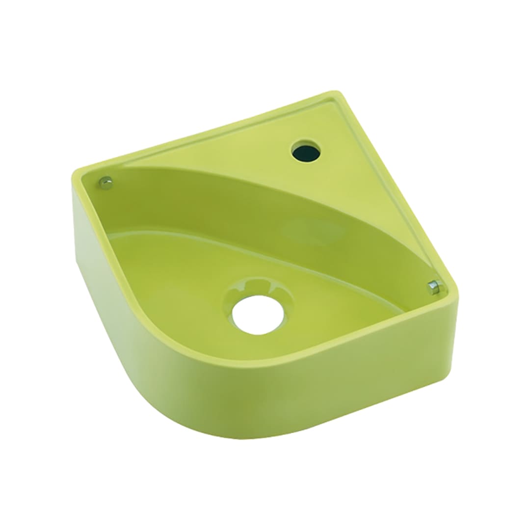 壁掛 手洗器 イエローグリーン MINO ミーノ 陶器製 493-150-YG カクダイ KAKUDAI