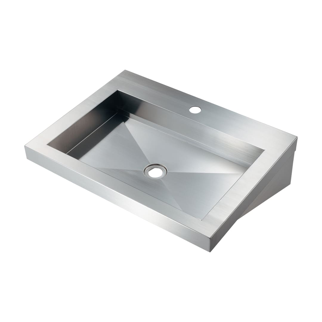 ステンレス 洗面器 鉄穴 かんな 壁掛 493-158 (後継品: 493-358 ) カクダイ KAKUDAI