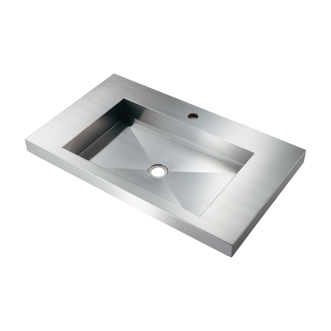 ステンレス 洗面器 鉄穴 かんな 角型 半埋め 493-163 (後継品: 493-363 ) カクダイ KAKUDAI