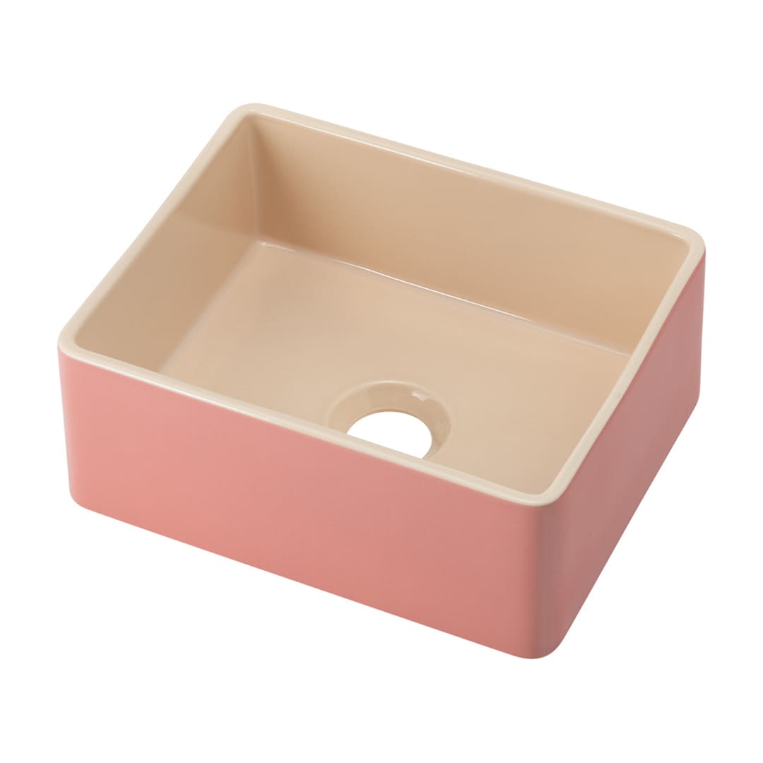 角型 手洗器 ローズ chouchou シュシュ 置型 陶器製 493-214-P カクダイ KAKUDAI