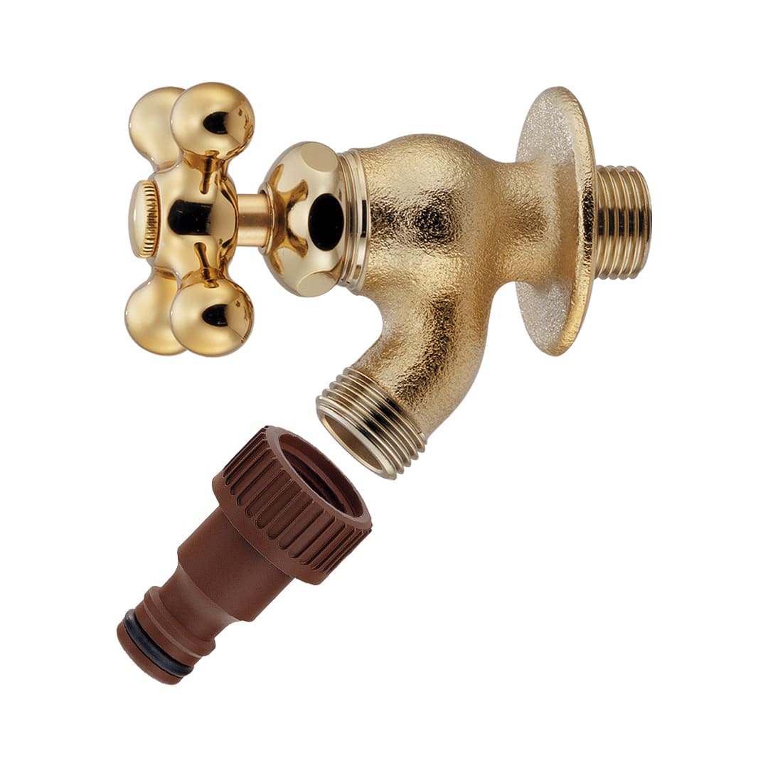 横水栓 アンティークゴールド 逆流防止機能 703-150-AG (後継品: 703-251-AG ) カクダイ KAKUDAI