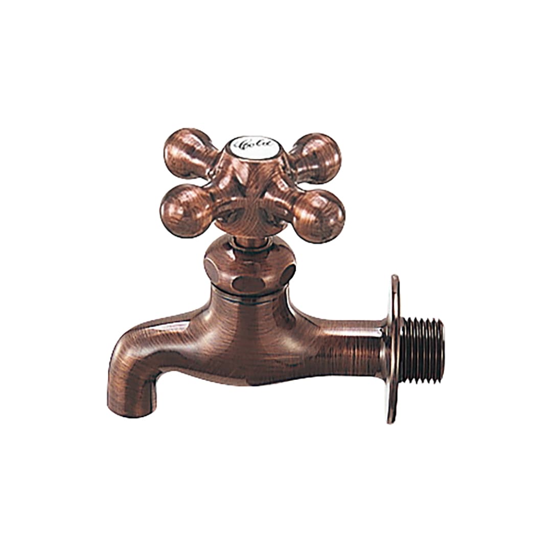 カラー横水栓 ブロンズ JIS認定 7010FBP-13 (後継品: 701-017-BR ) カクダイ KAKUDAI