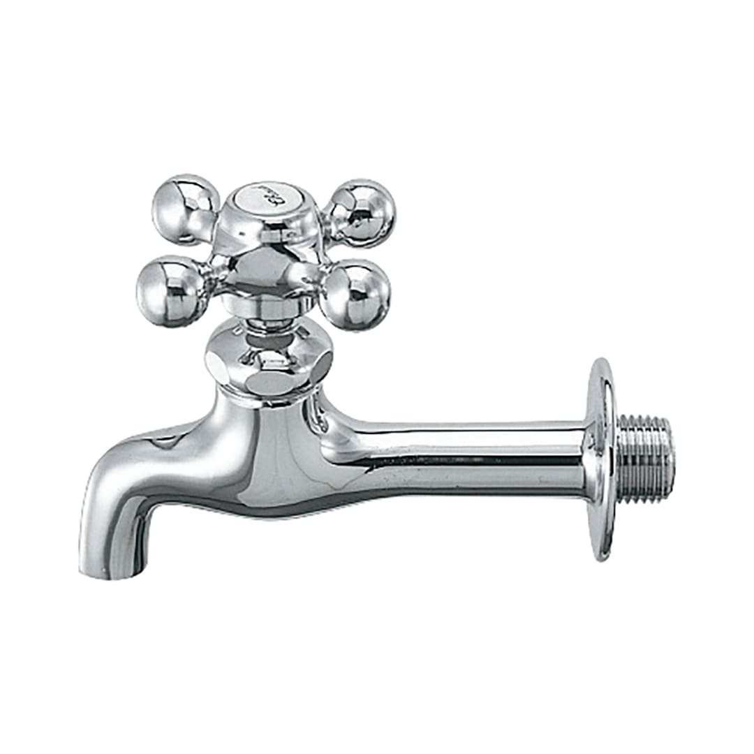 胴長横水栓 JIS認定 水栓金具 7020F-13 (後継品: 701-021B-CH ) カクダイ KAKUDAI