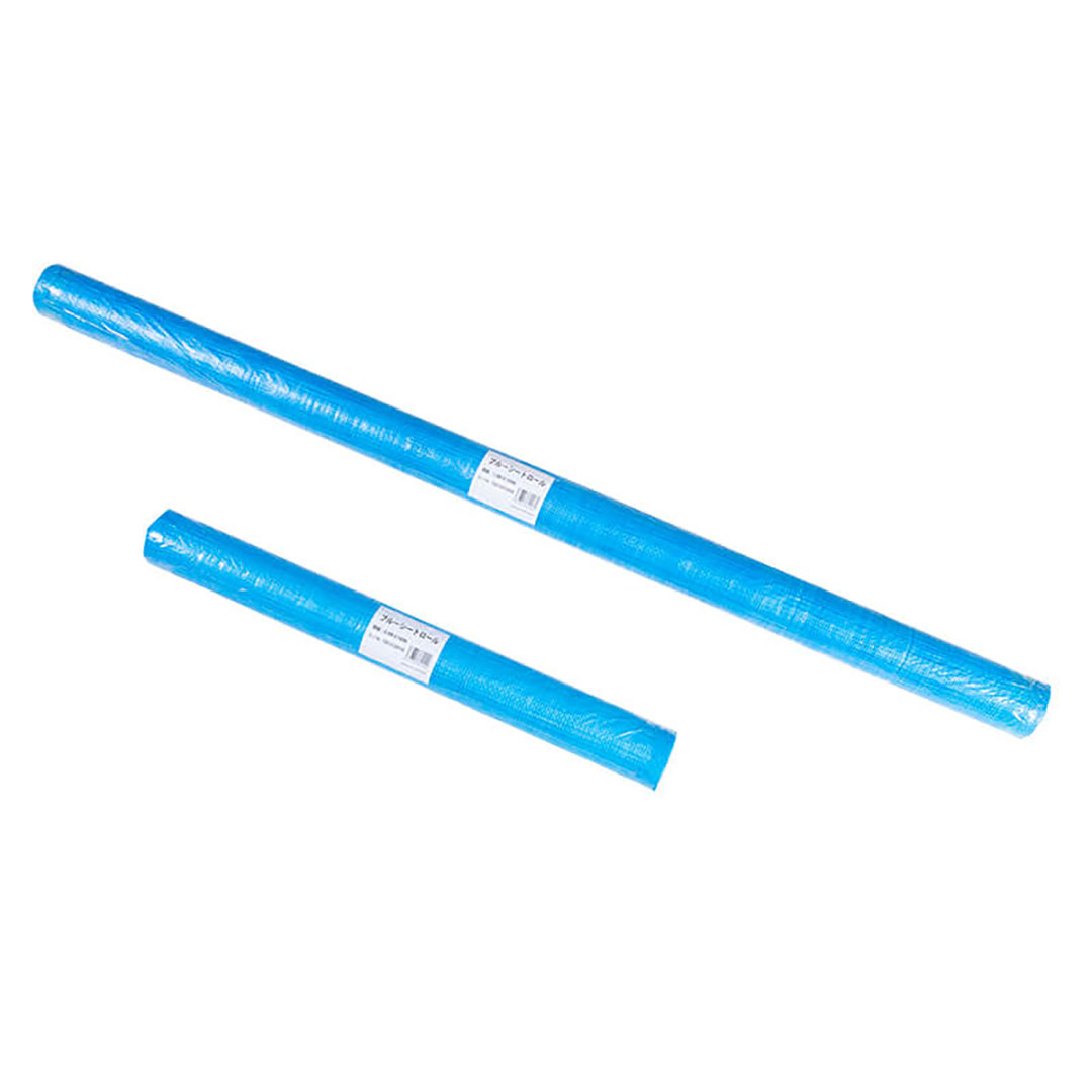 ブルーシート 軽量 ロール 養生資材 1800mm×100m 1巻 養生資材 工事 イベント 雨よけ 補修  KM