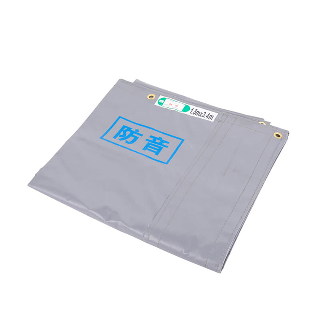 防音シート 軽量タイプ 0.9×5.4(m) 日本防炎協会適合品 工事 建設 足場 仮設 防炎認定 灰色 KMネクスト