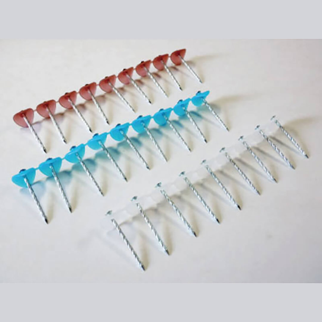 ポリ連結傘釘 波板 木下地 9連 白 【ケース販売】 30組入 22101 ダイドーハント