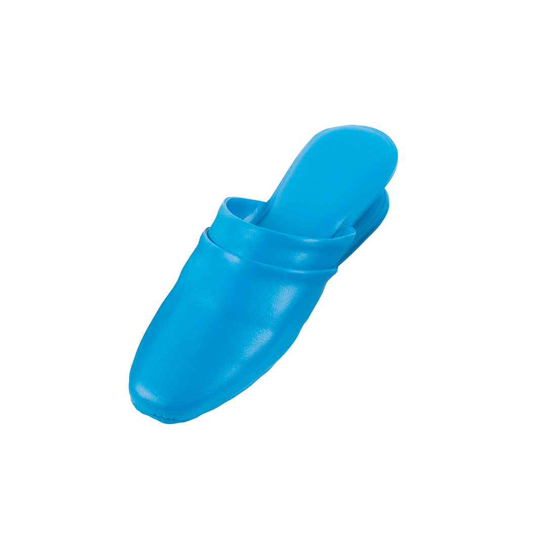 塩化ビニル製 簡易スリッパ 青 【ケース販売】 60足入