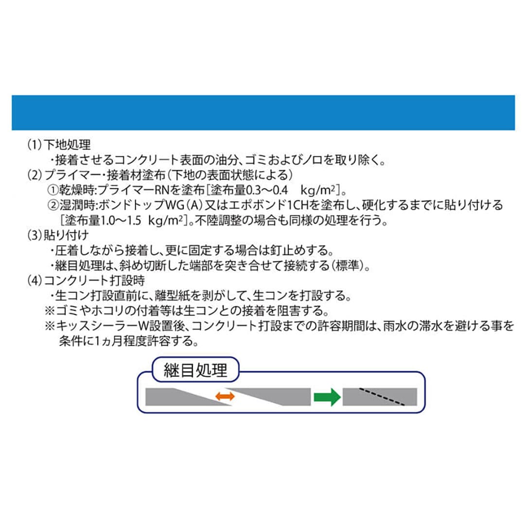 キッスシーラーW 水膨潤ブチル系止水材 30mm×10m×5mm 【ケース販売】 6巻入 アオイ化学工業