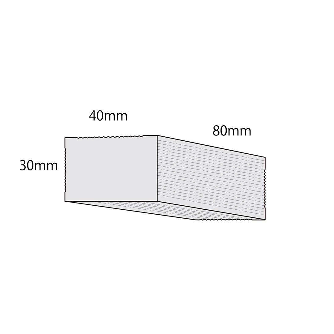 プラレン パッキン部材 30×40×80（mm）【ケース販売】 500個入 東洋産業