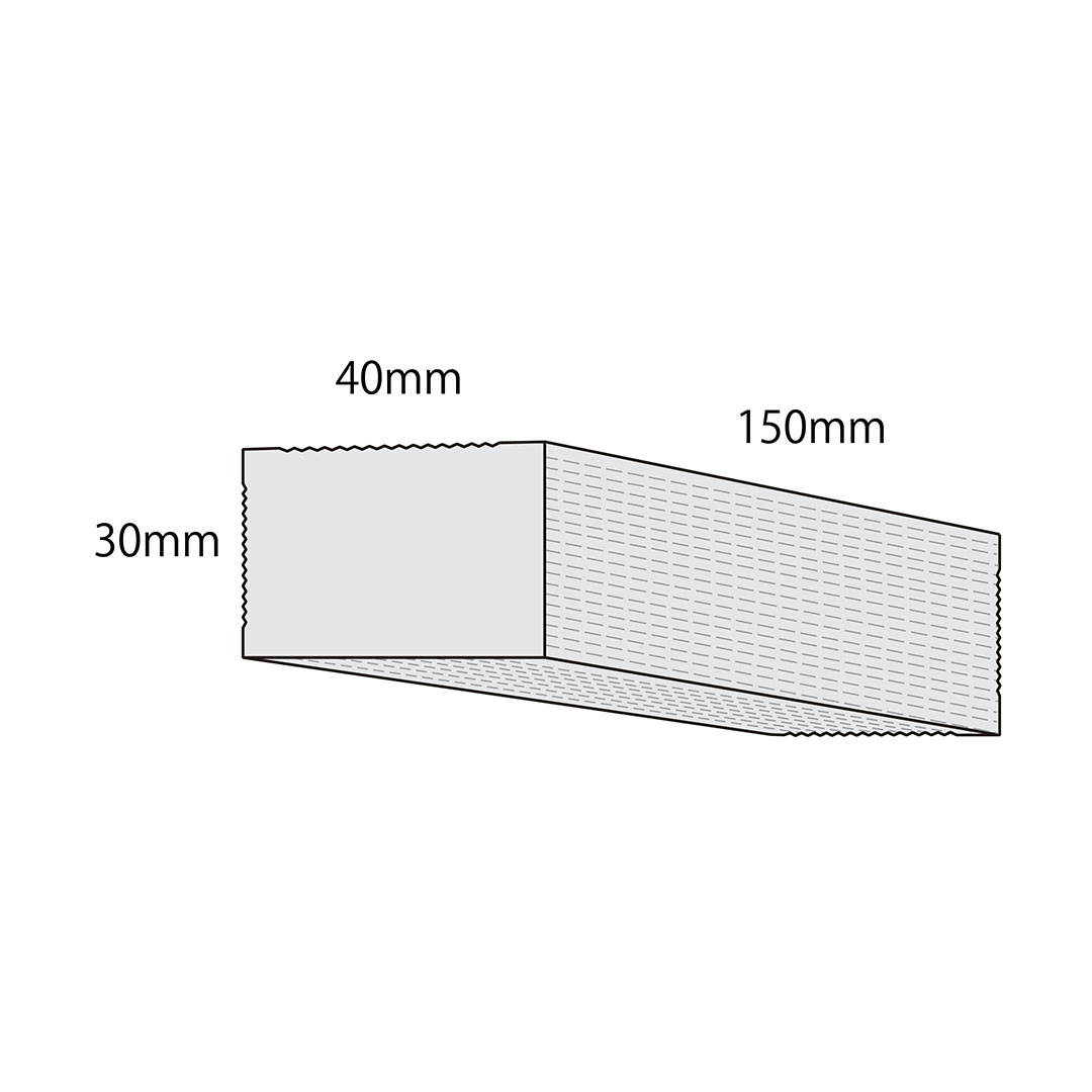 プラレン パッキン部材 30×40×150（mm）【ケース販売】 250個入 プラスチック製レンガ 東洋産業
