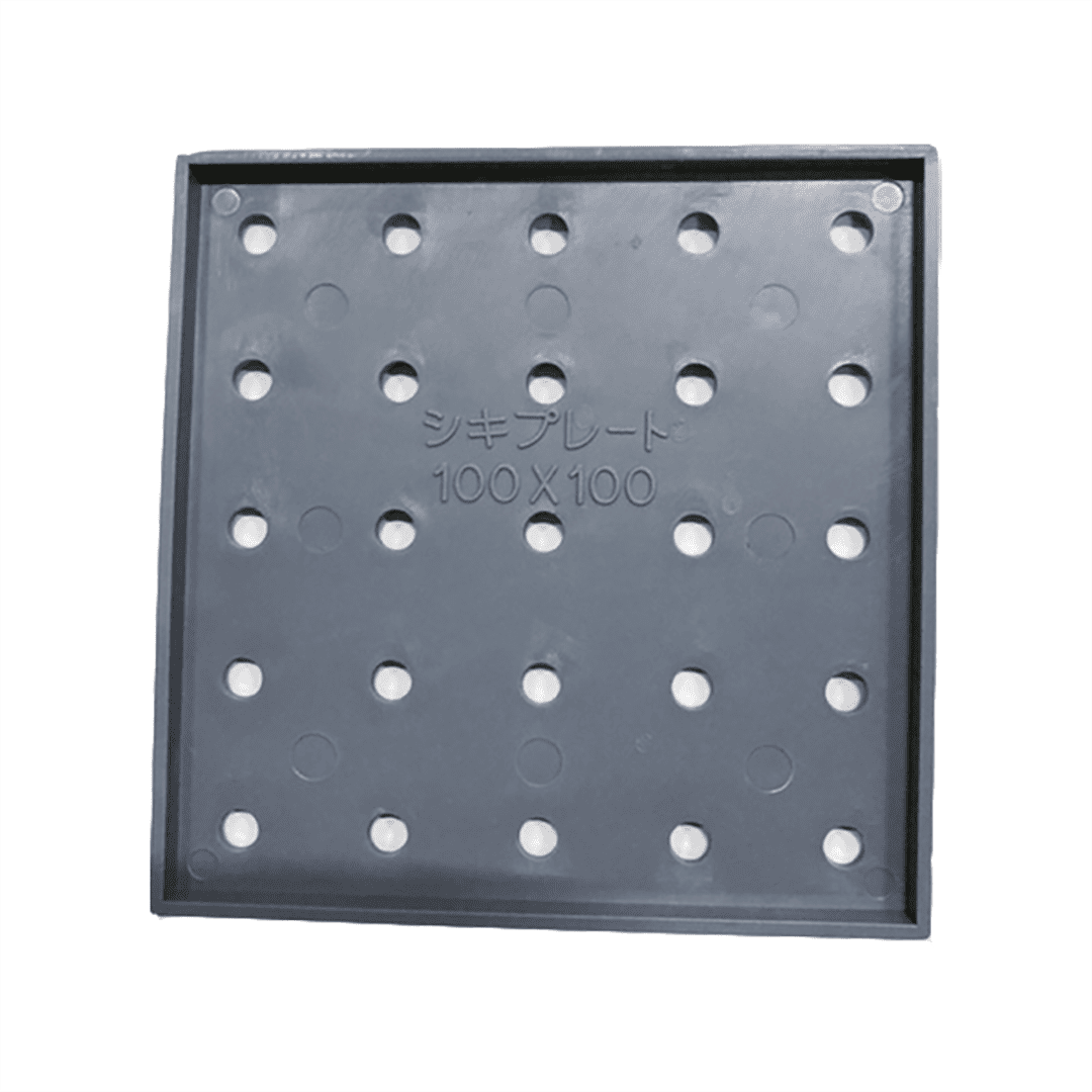 敷プレート 沈止 100角 スペーサー 【ケース販売】400個入 丸金プラスチック