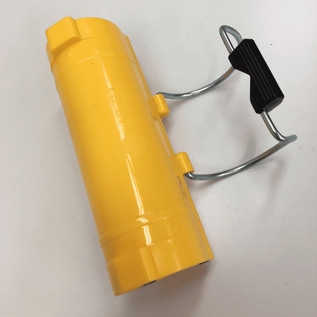 シート固定用 パッチン クリップ 48.６単管用 黄 【ケース販売】 120個入 アラオ AR-2334