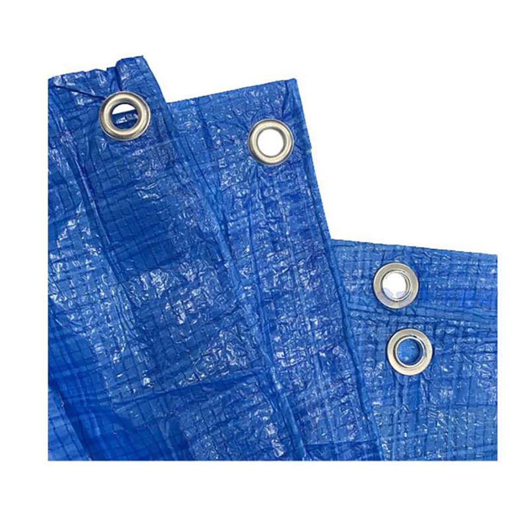 ブルーシート 軽量 養生資材 5.4m×5.4m 【ケース販売】 6枚入 養生資材 工事 イベント 雨よけ 補修  KM