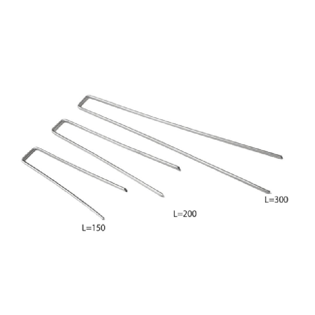 固定コ型ピン ピン助 L300 【袋入り50本】 防草シート 固定