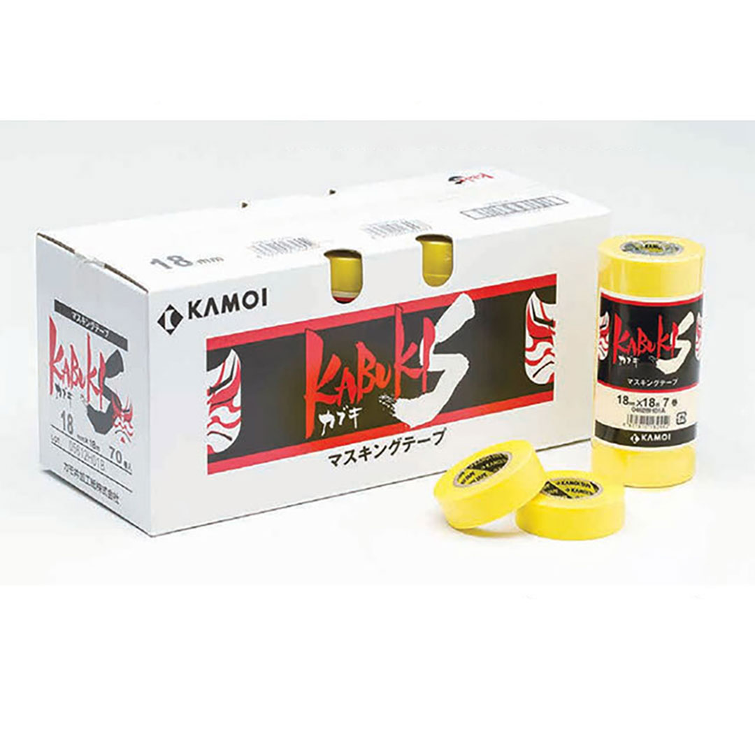 マスキングテープ カブキS 40mm×18m【ケース販売】300巻入 カモ井加工紙