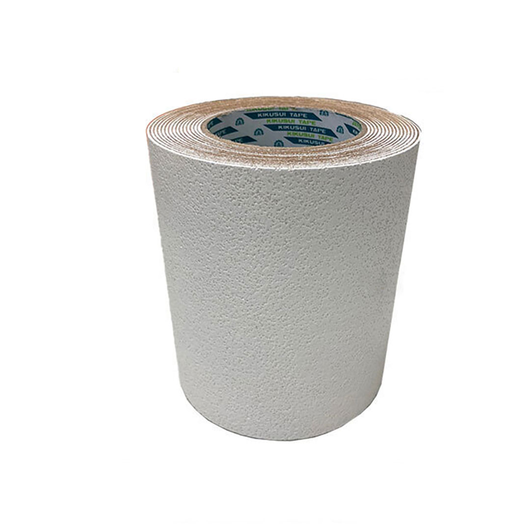 キクラインテープ No.317 白 150mm×5m【ケース販売】10巻入 貼付け式 屋外 路面 標示 テープ 菊水テープ