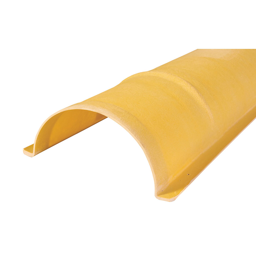 コンクリートシューター 黄 打ち込み箇所 運搬 半丸型 生コン シュート FRP KMネクスト