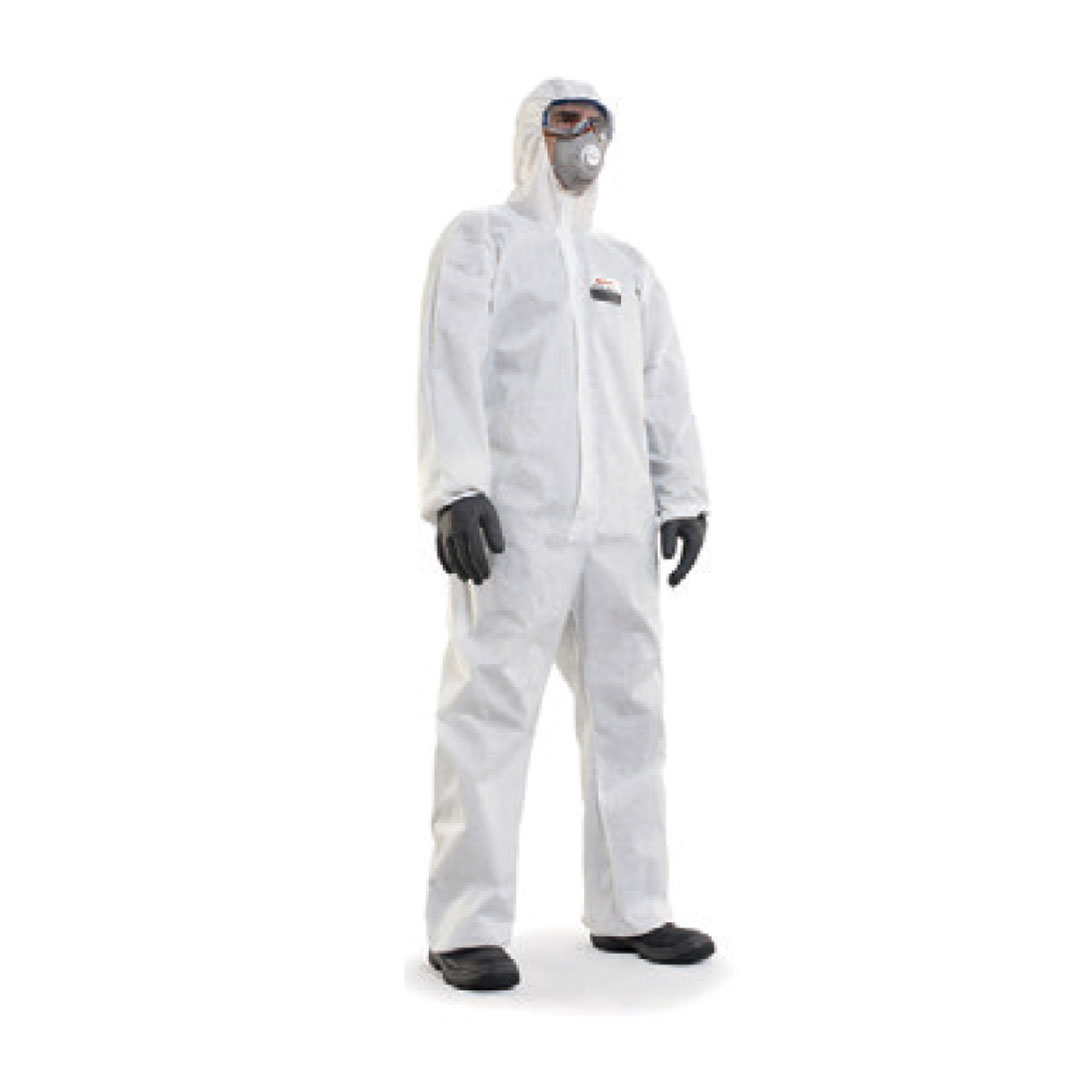 防護服 ミューテックス・ライト・プラス Lサイズ【ケース販売】25枚入 232000110 日本ハネウェル