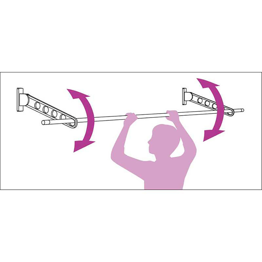 ホスクリーン RK型(窓壁用) RK-55 ST 550mm ステンカラー 川口技研 屋外 物干金物 取付パーツ付属