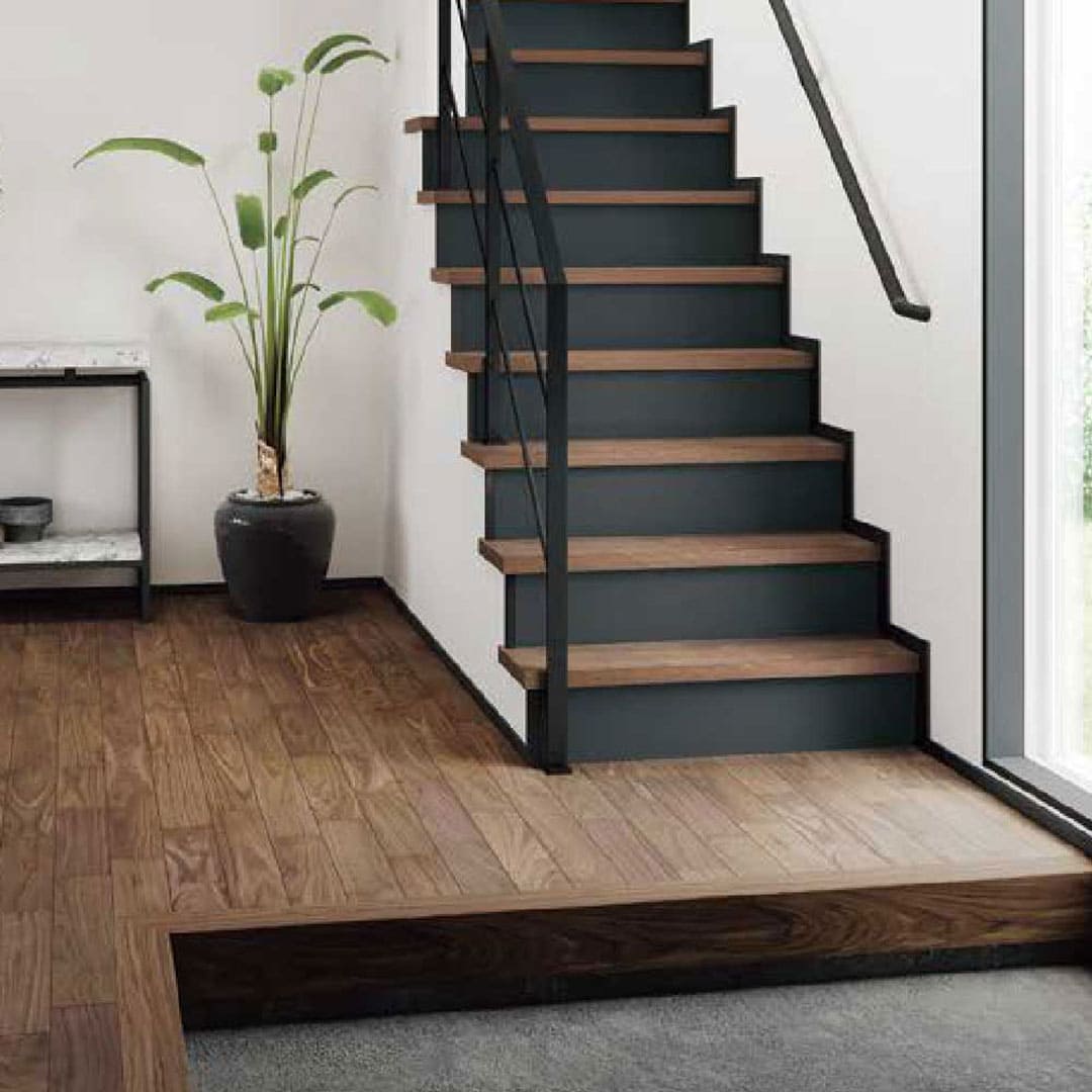 上がり框 後付け 12.5×102×170×1950（mm）ホワイト柄 LK-U-HWS 床造作材 永大産業 EIDAI