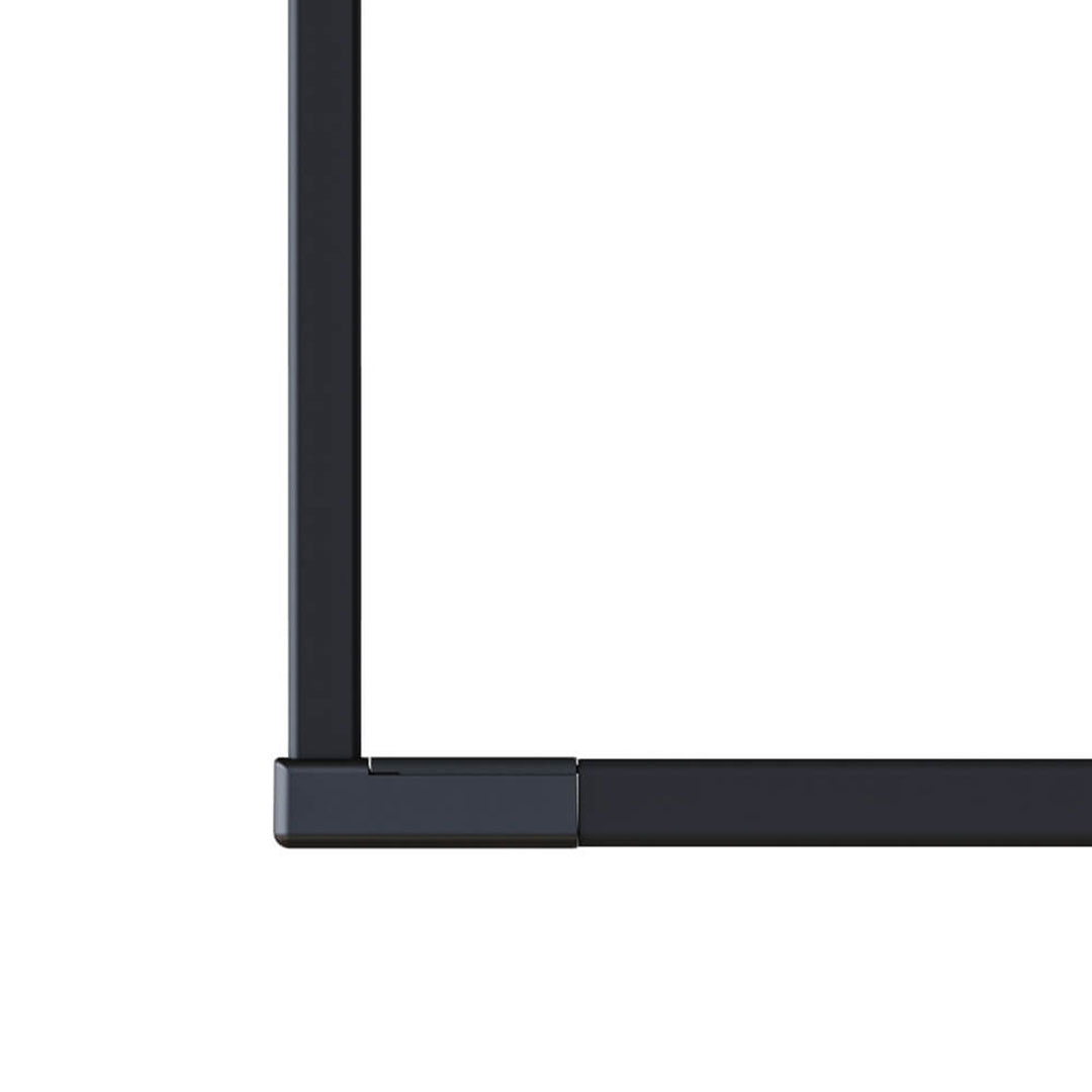 ホスクリーン BAR型 BAR1-4513-BK ブラック H450×W1365【ケース販売】3セット入【最低購入数：2ケース～】川口技研 室内用 物干金物（法人限定）