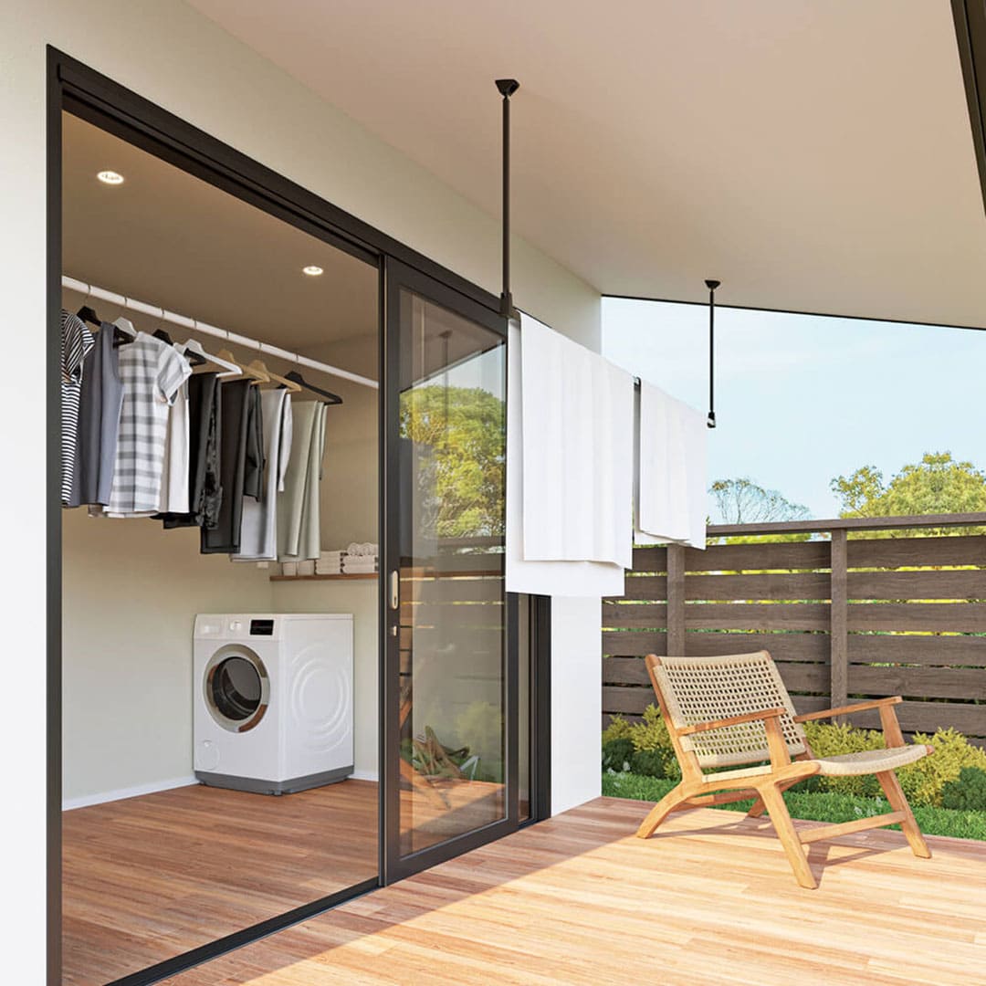 ホスクリーン SPU型(軒天用) SPU-6518-BL ブラック H650×W1820【ケース販売】3セット入【最低購入数：2ケース～】川口技研 屋外用 物干金物（法人限定）