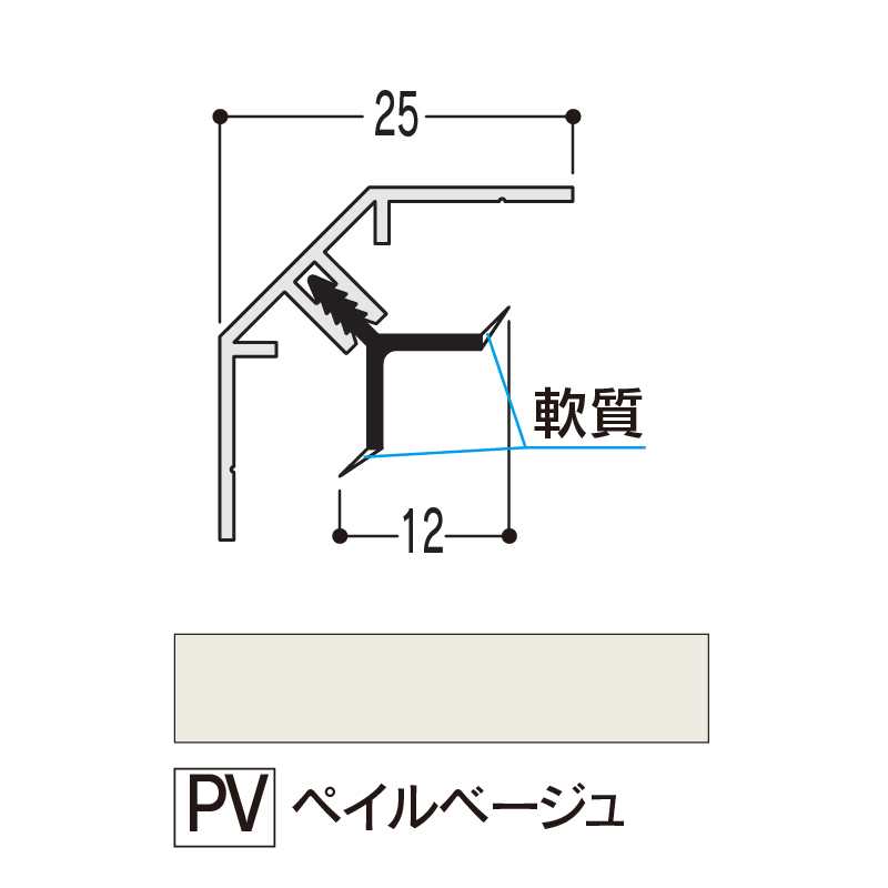 バスパネル 入隅Ｓ ペイルベージュ 3000mm LESLPV3【ケース販売】20本 浴室用天井 壁装材